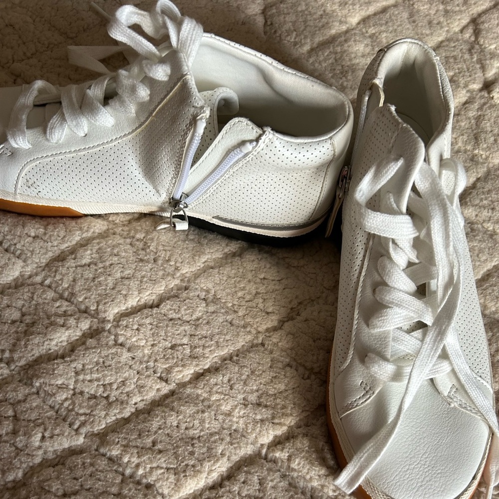 A new day zip up athletic shoe…new